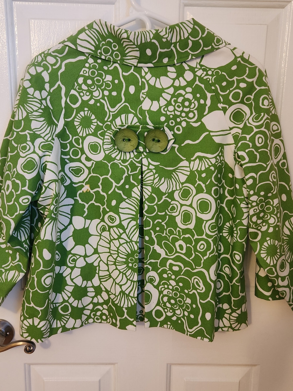 Painted Pony Women's Green & White Floral Jacket - Picture 8 of 10